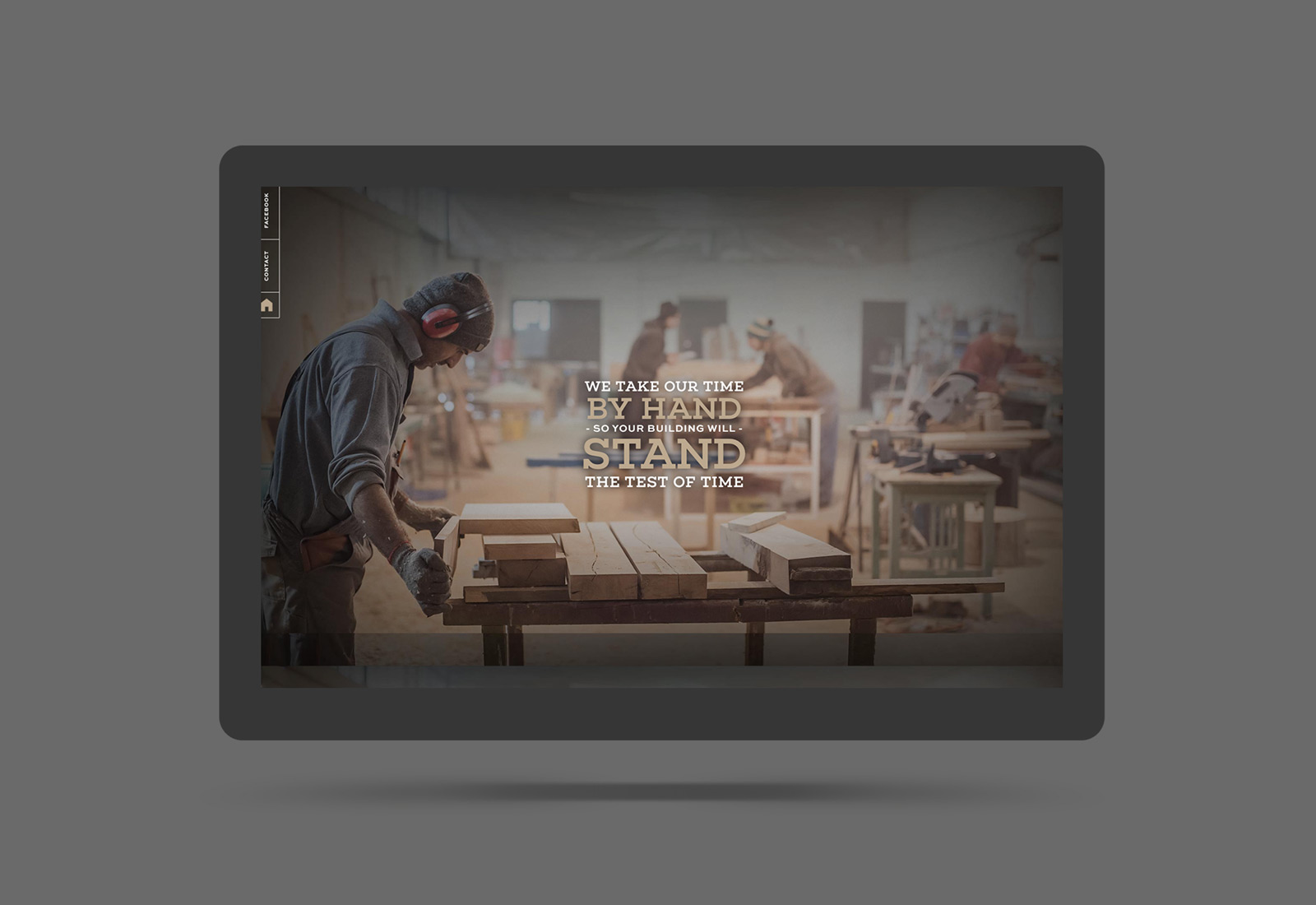 Marten Portable Buildings website design showing shed company branding