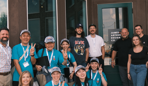 James Arthur Design Co. team with Marion Sister City visitors from Japan