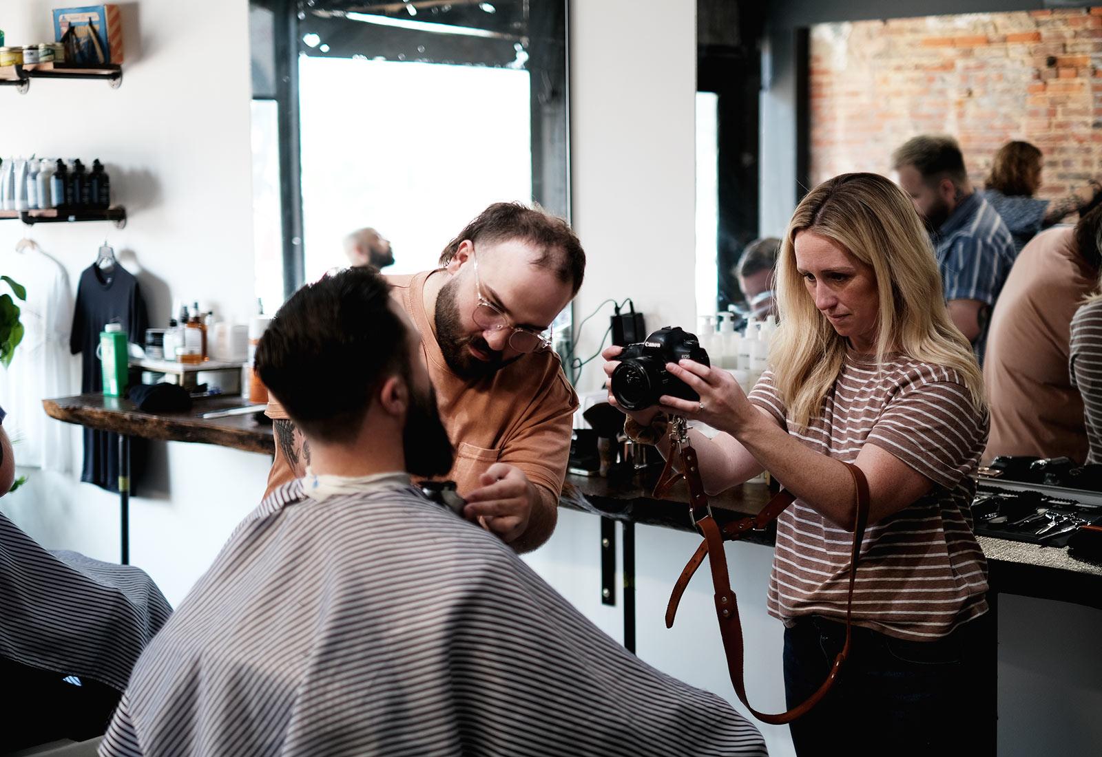 Branded Avenue 618 barber shop haircut and beard trim