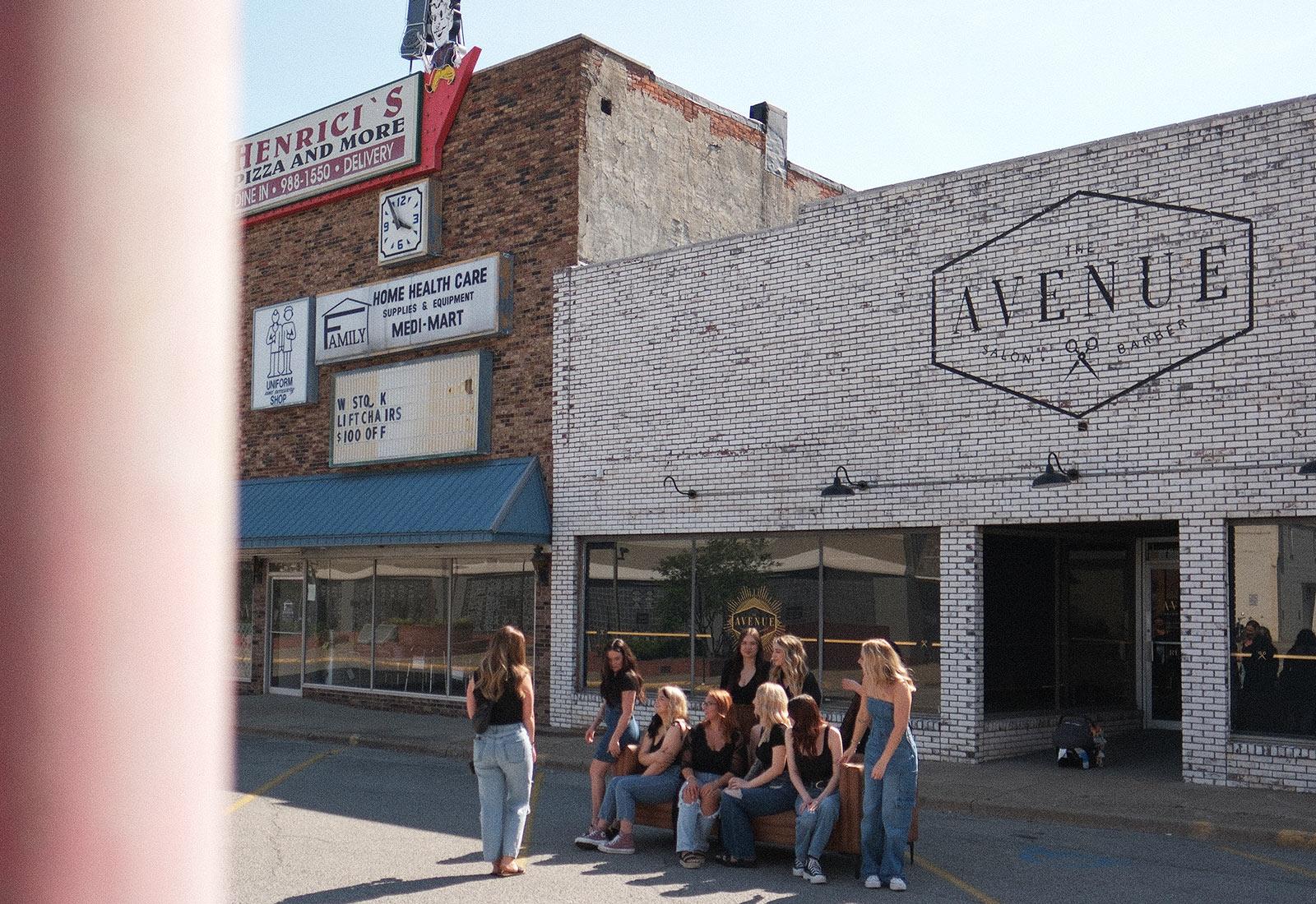 Avenue 618 salon and barbershop team branding photo