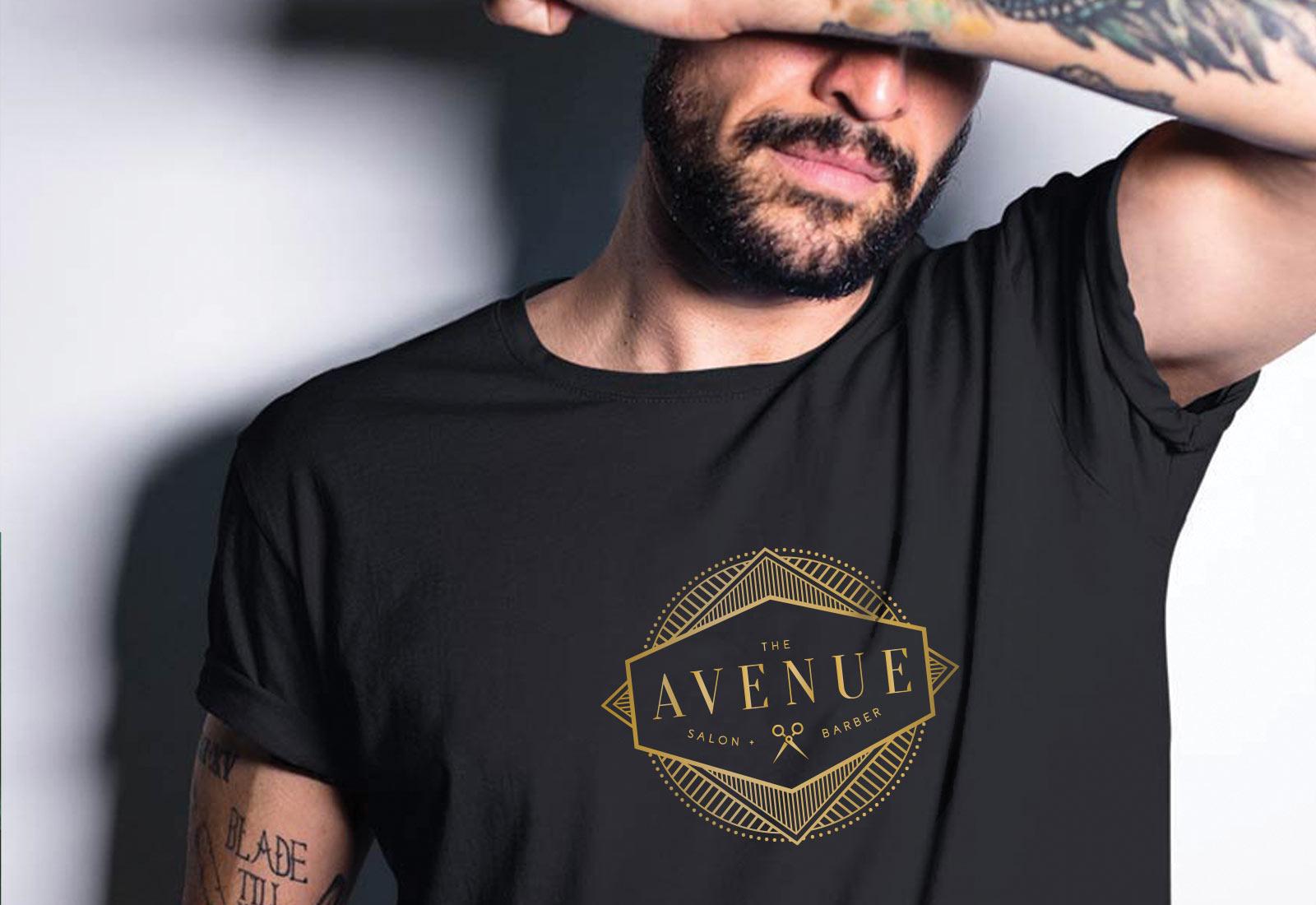Avenue 618 salon branding tee shirt design