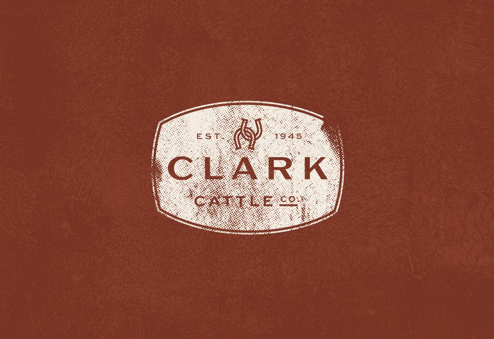 Clark Cattle Co. logo design example for farm branding and website design