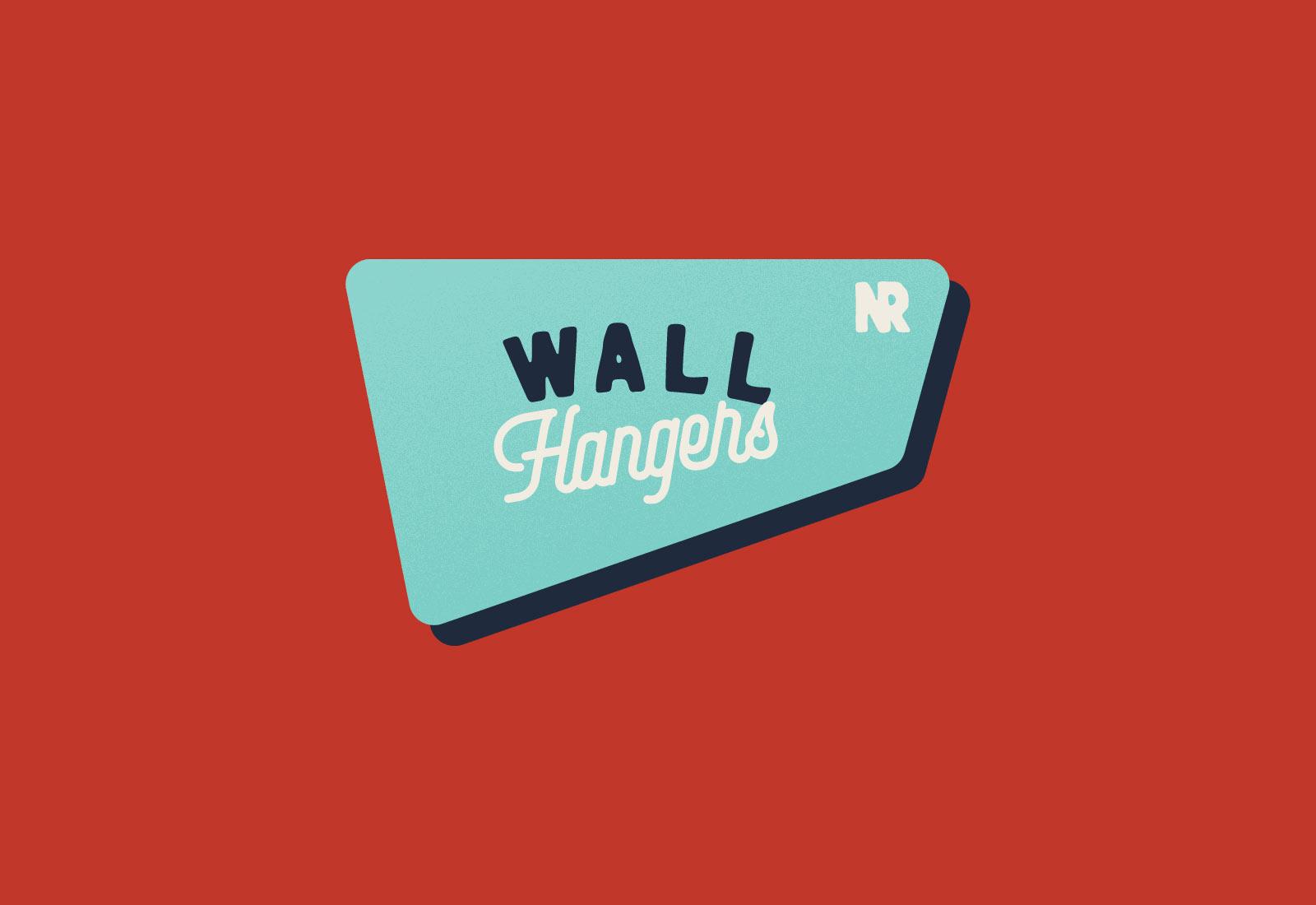Neon Road wall hangers branding graphic