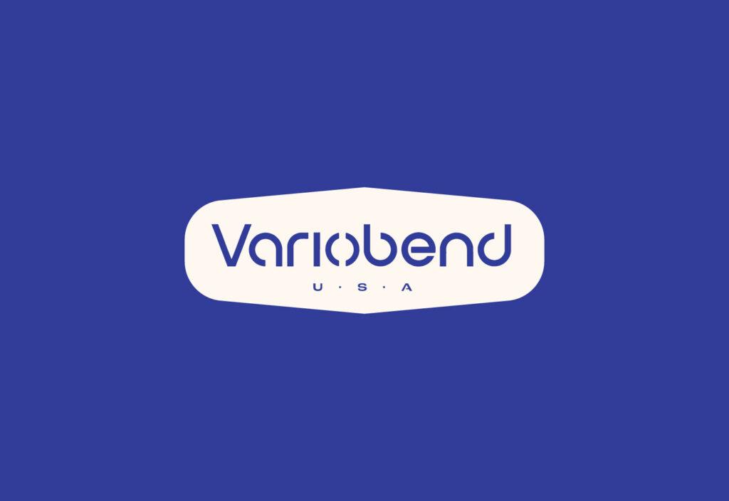 Variobend USA metal manufacturer branding logo blue version