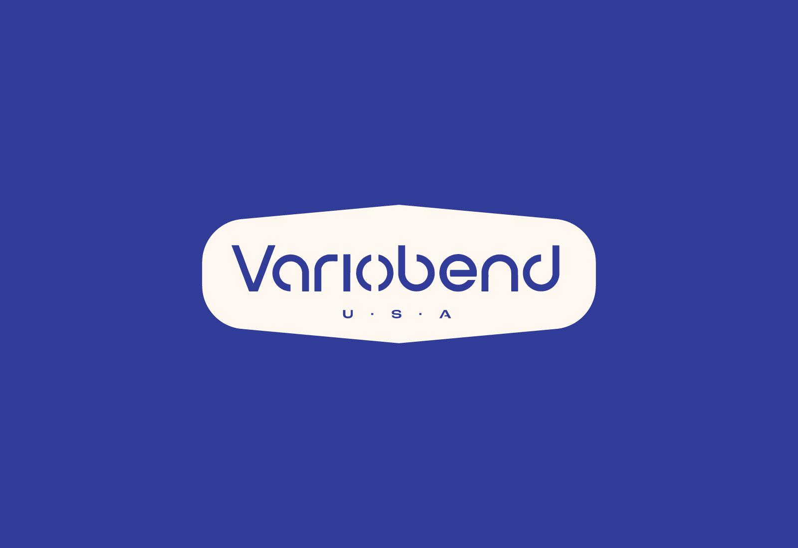 Variobend USA metal manufacturer branding logo blue version