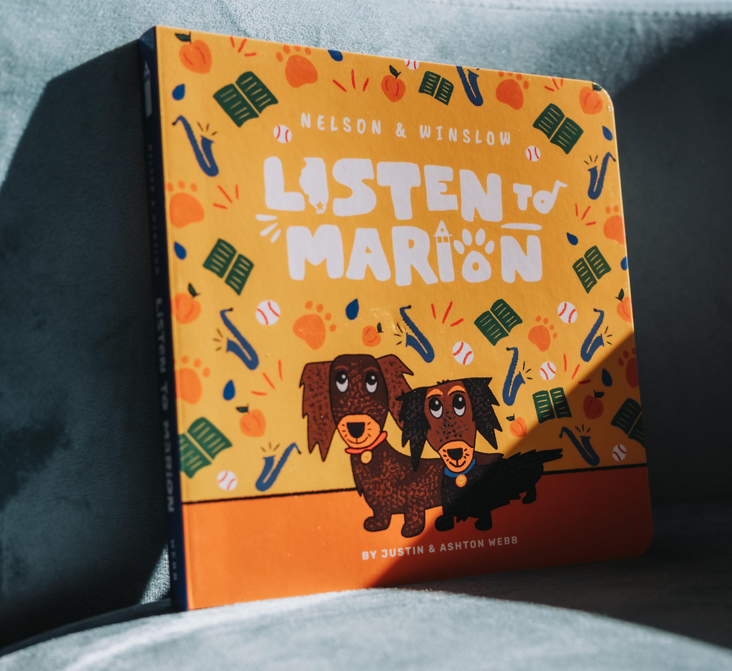 Nelson & Winslow finished book cover and pages, children’s book illustration